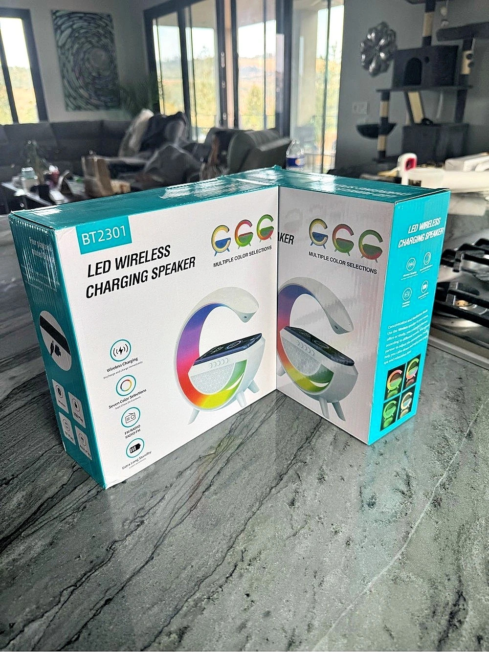CGC BT2301 LED Wireless Charging Speaker RGB
